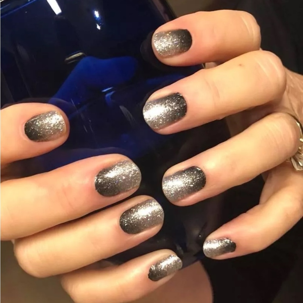 *Retired* Color Street: Underground Magic | Silver Black Ombre Glitter Sparkle